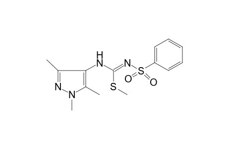 Isothiourea, S-methyl-N-(1,3,5-trimethyl-4-pyrazolyl)-N'-phenylsulfonyl-