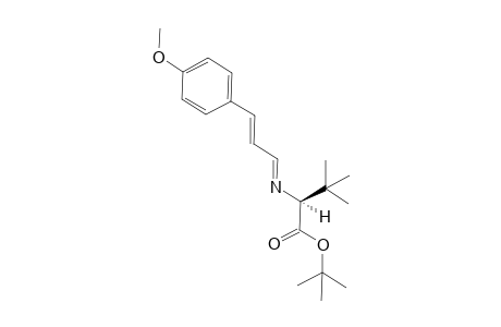 tert-Butyl (-)-2-[3-(4-methoxyphenyl)prop-2-enylideneamino]-3,3-dimethylbutanoate