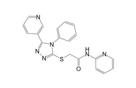 2-{[4-phenyl-5-(3-pyridinyl)-4H-1,2,4-triazol-3-yl]sulfanyl}-N-(2-pyridinyl)acetamide