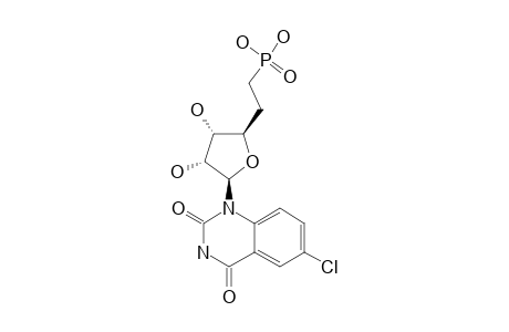 [2-[(2R,3S,4R,5R)-5-(6-CHLORO-2,4-DIOXO-3,4-DIHYDROQUINAZOLIN-1(2H)-YL)-3,4-DIHYDROXY-TETRAHYDROFURAN-2-YL]-ETHYL]-PHOSPHONIC-ACID