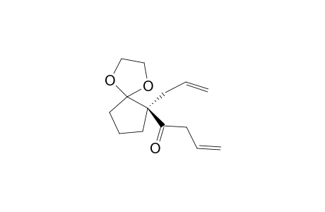 (S)-1-(1-Allyl-2,2-ethylenedioxycyclopentan-1-yl)but-3-en-1-one