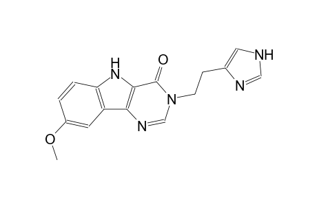3-[2-(1H-imidazol-4-yl)ethyl]-8-methoxy-3,5-dihydro-4H-pyrimido[5,4-b]indol-4-one