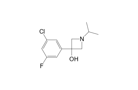 3-(3-chloro-5-fluorophenyl)-1-isopropylazetidin-3-ol