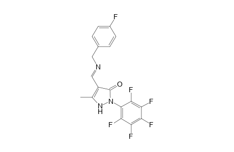 Pyrazol-3(2H)-one, 4-(4-fluorobenzyliminomethyl)- 2-pentafluorophenyl-5-methyl-