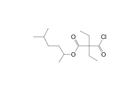 Diethylmalonic acid, monochloride, 5-methylhex-2-yl ester