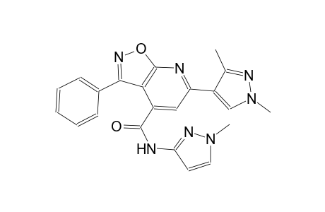 isoxazolo[5,4-b]pyridine-4-carboxamide, 6-(1,3-dimethyl-1H-pyrazol-4-yl)-N-(1-methyl-1H-pyrazol-3-yl)-3-phenyl-