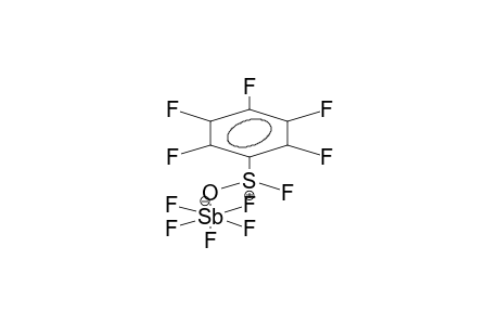 PENTAFLUOROPHENYLSULPHINYLFLUORIDE-ANTIMONY PENTAFLUORIDE COMPLEX