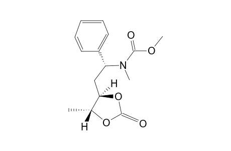 (1RS,3RS,4RS)-4-[2'-(N-METHOXYCARBONYL-N-METHYLAMINO)-2'-PHENYLETHYL]-5-METHYL-1,3-DIOXOLAN-2-ONE