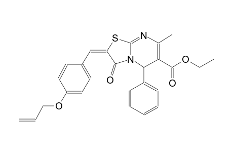 ethyl (2E)-2-[4-(allyloxy)benzylidene]-7-methyl-3-oxo-5-phenyl-2,3-dihydro-5H-[1,3]thiazolo[3,2-a]pyrimidine-6-carboxylate