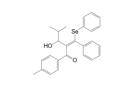 (E)-3-Hydroxy-4-methyl-1-(4-methylphenyl)-2-(phenylphenylselenomethylene)pentan-1-one