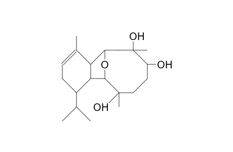 2,9-Epoxy-3,6,7-trihydroxy-14-isopropyl-3,7,11-trimethyl-bicyclo(8.4.0)tetradec-11-ene