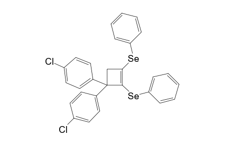 1-Chloranyl-4-[1-(4-chlorophenyl)-2,3-bis(phenylselanyl)cyclobut-2-en-1-yl]benzene