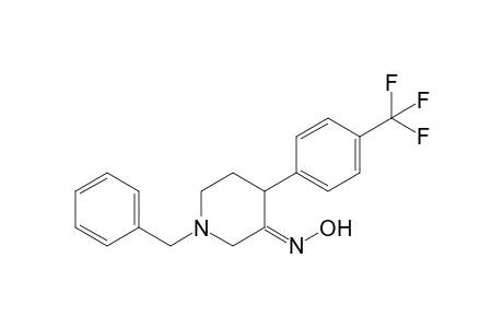 1-Benzyl-4-(4-(trifluoromethyl)phenyl)- piperidin-3-one oxime