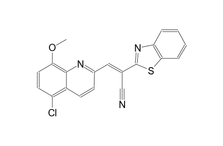 2-benzothiazoleacetonitrile, alpha-[(5-chloro-8-methoxy-2-quinolinyl)methylene]-