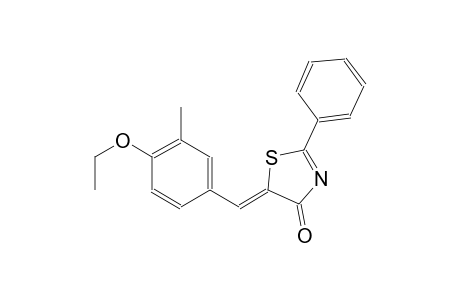 (5Z)-5-(4-ethoxy-3-methylbenzylidene)-2-phenyl-1,3-thiazol-4(5H)-one