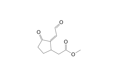 Methyl (Z)-2-(2'-oxoethylidene)-3-oxocyclopentane-acetate