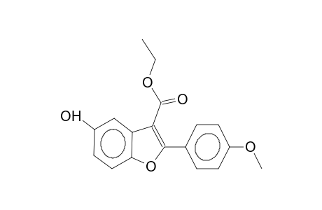 2-(4-methoxyphenyl)-3-ethoxycarbonyl-5-hydroxybenzofuran