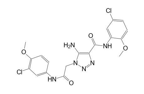 5-amino-1-[2-(3-chloro-4-methoxyanilino)-2-oxoethyl]-N-(5-chloro-2-methoxyphenyl)-1H-1,2,3-triazole-4-carboxamide
