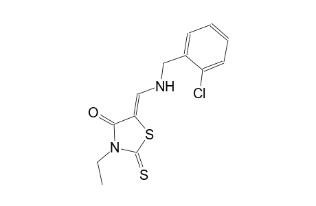 (5Z)-5-{[(2-chlorobenzyl)amino]methylene}-3-ethyl-2-thioxo-1,3-thiazolidin-4-one