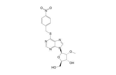 6-[(p-Nitrobenzyl)thio]-9-(2'-O-methyl-.beta.-D-ribofuranosyl)purine