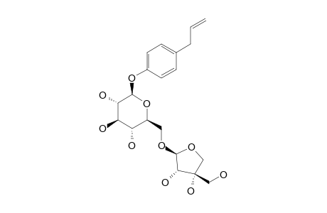 CHAVICOL-4-O-BETA-D-APIOFURANOSYL-(1->6)-BETA-D-GLUCOPYRANOSIDE