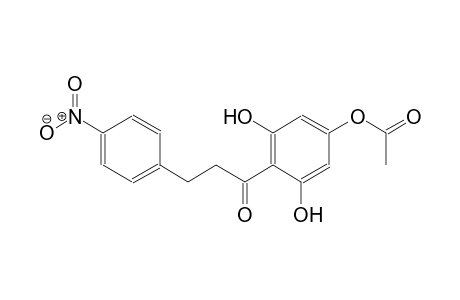 3,5-dihydroxy-4-[3-(4-nitrophenyl)propanoyl]phenyl acetate