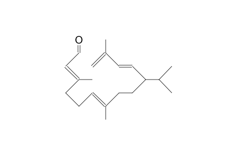 3,7,13-Trimethyl-10-isopropyl-tetradeca-2,6,11,13-tetraenal
