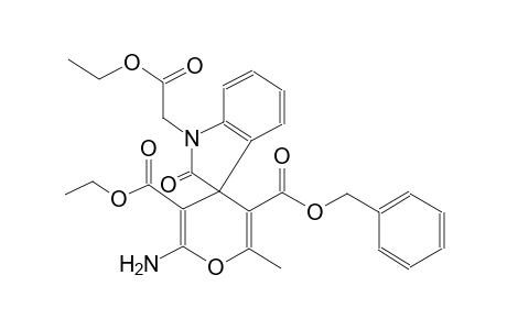 (S)-5'-benzyl 3'-ethyl 2'-amino-1-(2-ethoxy-2-oxoethyl)-6'-methyl-2-oxospiro[indoline-3,4'-pyran]-3',5'-dicarboxylate