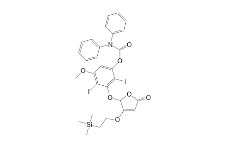 5-[2,6-Diiodo-5-methoxy-3-(N,N-diphenylcarbamoyloxy)phenoxy)-4-[2-(trimethylsilyl)eth-1-oxy]-2(5H)-furanone