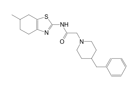 2-(4-benzyl-1-piperidinyl)-N-(6-methyl-4,5,6,7-tetrahydro-1,3-benzothiazol-2-yl)acetamide