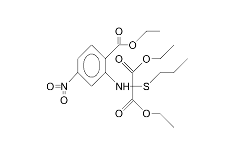 2-([Diethoxycarbonyl][propylthio]-methylamino)-4-nit ro-benzoic acid, ethyl ester