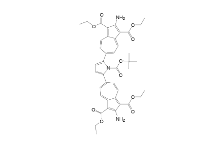 N-BOC-2,5-bis(2-amino-1,3-bisethoxycarbonyl-6-azulenyl)pyrrole