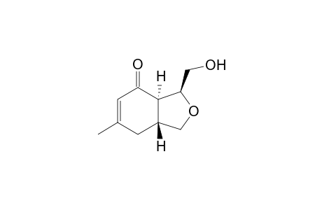 (+-)-(3S,3aR,7aR)-3-(Hydroxymethyl)-6-methyl-1,3,3a,4,7,7a-hexahydro-4-isobenzofuranone