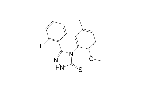 5-(2-fluorophenyl)-4-(2-methoxy-5-methylphenyl)-2,4-dihydro-3H-1,2,4-triazole-3-thione