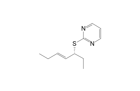 2-((R,E)-1-Ethylpent-2-enylsulfanyl)pyrimidine