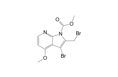 Methyl 3-Bromo-2-bromomethyl-4-methoxypyrrolo[2,3-b]pyridine-1-carboxylate