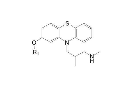 Levomepromazine-M (nor-O-demethyl-glucuronide) MS2