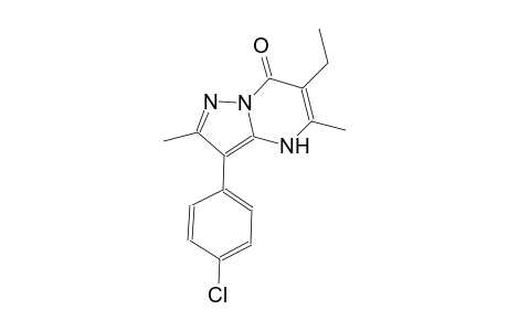 pyrazolo[1,5-a]pyrimidin-7(4H)-one, 3-(4-chlorophenyl)-6-ethyl-2,5-dimethyl-