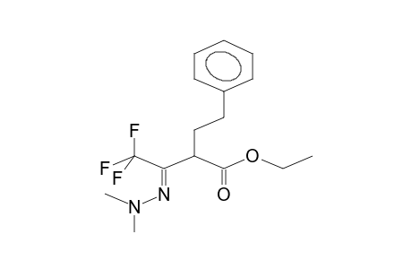 ETHYL 3-(N,N-DIMETHYLHYDRAZONO)-4,4,4-TRIFLUORO-2-PHENETHYLBUTANOATE