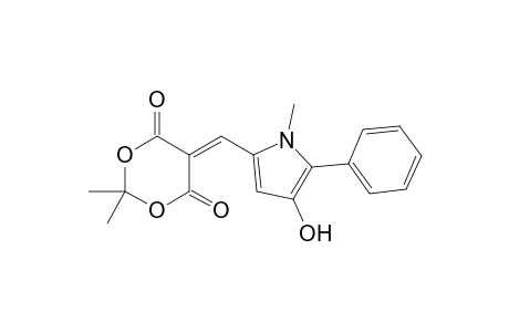 5-[(3-Hydroxy-1-methyl-2-phenylpyrrol-5-yl)methylene]-2,2-dimethyl-1,3-dioxane-4,6-dione