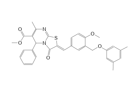 methyl (2Z)-2-{3-[(3,5-dimethylphenoxy)methyl]-4-methoxybenzylidene}-7-methyl-3-oxo-5-phenyl-2,3-dihydro-5H-[1,3]thiazolo[3,2-a]pyrimidine-6-carboxylate