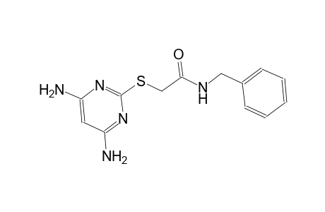 N-benzyl-2-[(4,6-diamino-2-pyrimidinyl)sulfanyl]acetamide