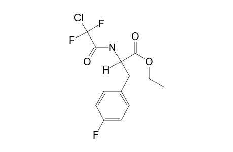 p-Fluoro-L-phenylalanine, N-chlorodifluoroacetyl-, ethyl ester