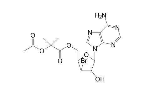 9-[5-O-(2-Acetoxyisobutyryl)-3-deoxy-3-bromo]adenosine