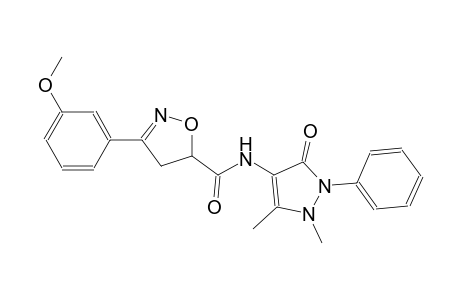 5-isoxazolecarboxamide, N-(2,3-dihydro-1,5-dimethyl-3-oxo-2-phenyl-1H-pyrazol-4-yl)-4,5-dihydro-3-(3-methoxyphenyl)-