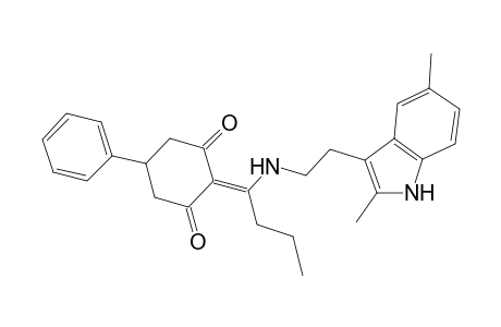 2-(1-{[2-(2,5-dimethyl-1H-indol-3-yl)ethyl]amino}butylidene)-5-phenyl-1,3-cyclohexanedione