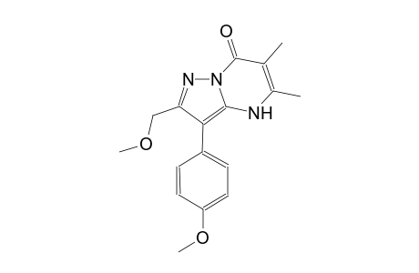 pyrazolo[1,5-a]pyrimidin-7(4H)-one, 2-(methoxymethyl)-3-(4-methoxyphenyl)-5,6-dimethyl-