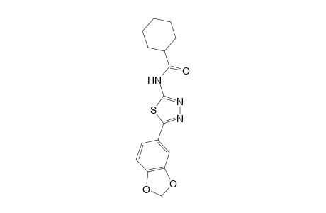 N-[5-(1,3-Benzodioxol-5-yl)-1,3,4-thiadiazol-2-yl]cyclohexanecarboxamide