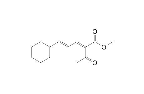 (2E,4E)-2-acetyl-5-cyclohexyl-penta-2,4-dienoic acid methyl ester