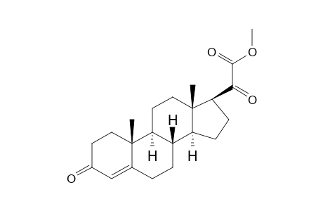 3,20-Dioxopregn-4-en-21-oic acid, methyl ester